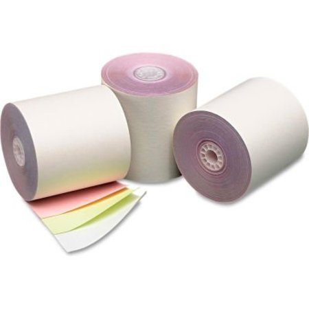 PM COMPANY PM Company® Three-Ply Cash Register/POS Rolls 07638, 3"x70', White/Canary/Pink, 50 Rolls/Carton 7638